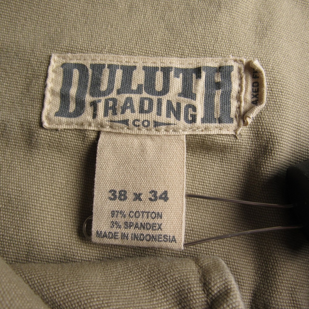 Duluth Trading Co Pants Mens 38x34 Flex Fire Hose Tan Relaxed Fit Workwear - Picture 4 of 16